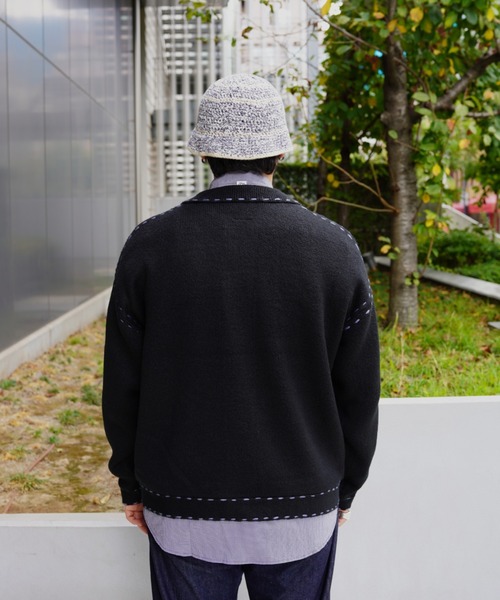 セール】B omnivore/ビーオムニボー 起毛KNIT HAND JACKET