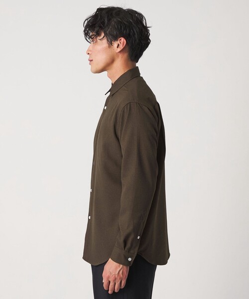 A DAY IN THE LIFE UNITED ARROWS(アデイインザライフユナイテッドアローズ)の「ウールライク ツイル リラックスシャツ<A DAY IN THE LIFE>(シャツ/ブラウス・メンズ・ライトグレー/モカ/ネイビー・M/L/S)」の17枚目の写真