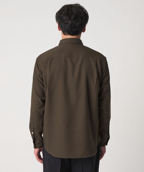 A DAY IN THE LIFE UNITED ARROWS(アデイインザライフユナイテッドアローズ)の「ウールライク ツイル リラックスシャツ<A DAY IN THE LIFE>(シャツ/ブラウス・メンズ・ライトグレー/モカ/ネイビー・M/L/S)」の18枚目の写真