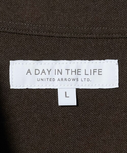 A DAY IN THE LIFE UNITED ARROWS(アデイインザライフユナイテッドアローズ)の「ウールライク ツイル リラックスシャツ<A DAY IN THE LIFE>(シャツ/ブラウス・メンズ・ライトグレー/モカ/ネイビー・M/L/S)」の10枚目の写真