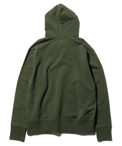 Valley Apparel（バレーアパレル）の「CAGE CODEパーカー（パーカー・メンズ・グリーン/ヘザーグレー・MEDIUM/LARGE/X-LARGE）」の8枚目の写真