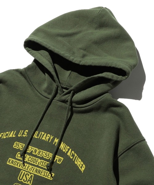 Valley Apparel（バレーアパレル）の「CAGE CODEパーカー（パーカー・メンズ・グリーン/ヘザーグレー・MEDIUM/LARGE/X-LARGE）」の9枚目の写真