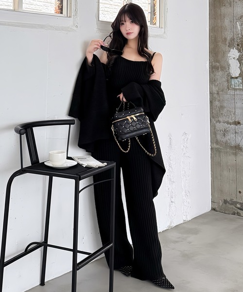 【美品】エイミーロウ バックロゴテープオールインワン ブラック 黒 ラディエイト RADIATE Eimee Law バックロゴテープオールインワン