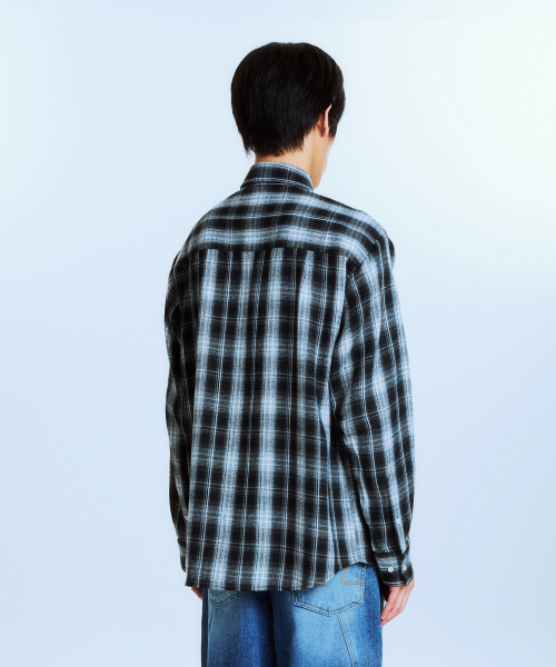 ARCHIVE BOLD（アーカイブボールド）の「AB EMBROIDERY CHECK SHIRTS (BLACK)（シャツ/ブラウス・メンズ・その他・SMALL/MEDIUM/LARGE）」の3枚目の写真