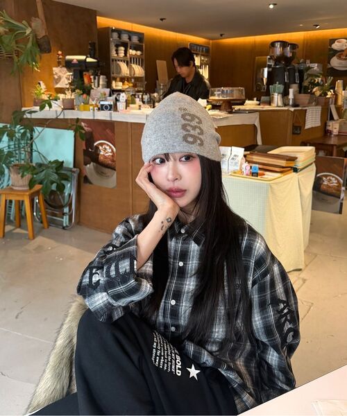 ARCHIVE BOLD（アーカイブボールド）の「AB EMBROIDERY CHECK SHIRTS (BLACK)（シャツ/ブラウス・メンズ・その他・SMALL/MEDIUM/LARGE）」の7枚目の写真