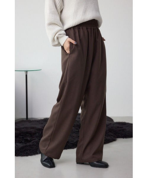 ワイドベルトツイルイージーパンツ（スラックス）｜AZUL BY MOUSSY