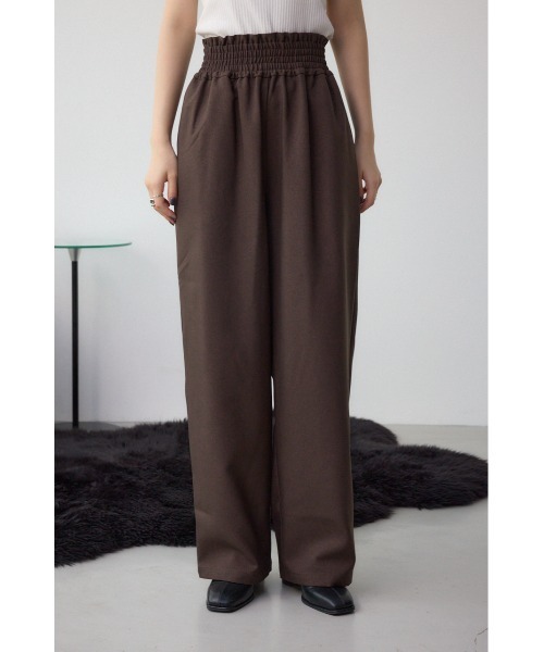 ワイドベルトツイルイージーパンツ（スラックス）｜AZUL BY MOUSSY