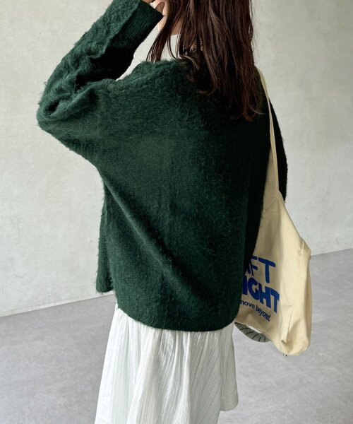 CPCM(シーピーシーエム)の「偉人モヘアライクニット(ニット/セーター・レディース・チャコールグレー/グリーン/オレンジ/ネイビー・FREE)」の22枚目の写真