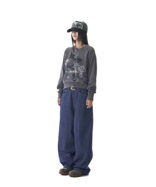 AAKAM（アーカム）の「Cross Studded Sweatshirts (Dark Gray)（スウェット・レディース・その他・1/2）」の5枚目の写真