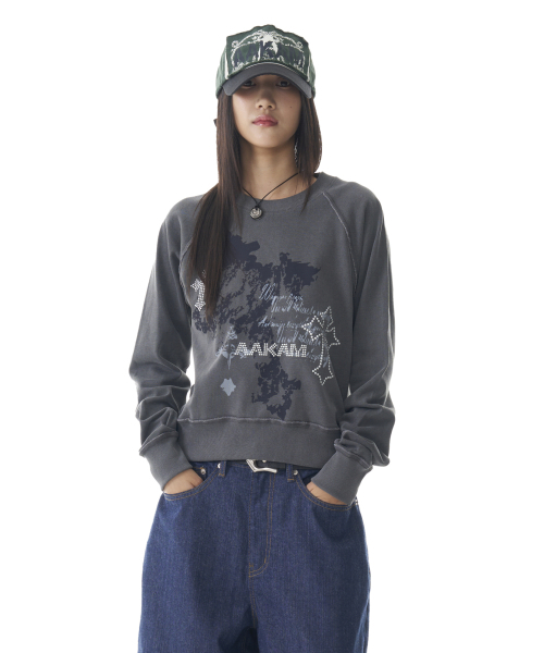 AAKAM（アーカム）の「Cross Studded Sweatshirts (Dark Gray)（スウェット・レディース・その他・1/2）」の6枚目の写真