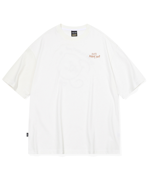 CPGN STUDIO（コンパーニョ）の「[CPGN x カカオフレンズ] キューティ春食刺繍半袖Tシャツクリーム（Tシャツ/カットソー・レディース・その他・LARGE/MEDIUM）」の2枚目の写真