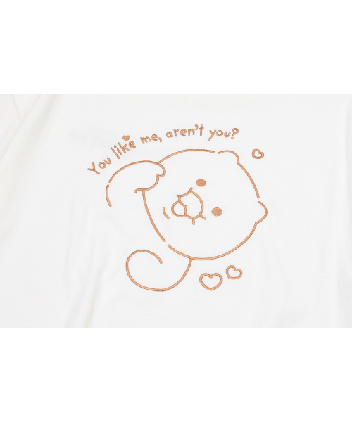 CPGN STUDIO（コンパーニョ）の「[CPGN x カカオフレンズ] キューティ春食刺繍半袖Tシャツクリーム（Tシャツ/カットソー・レディース・その他・LARGE/MEDIUM）」の7枚目の写真