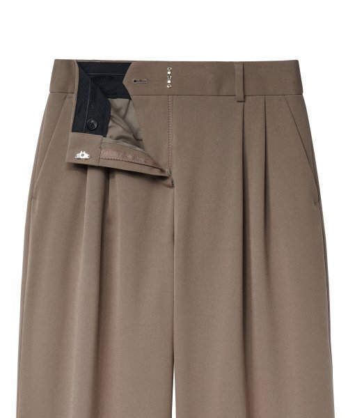 MUSINSA STANDARD WOMAN(ムシンサスタンダードウーマン)の「レディースリアルワイドベルトスラックス【ダスティベージュ】(スラックス・レディース・その他・27/28/29/24/25/30)」の12枚目の写真