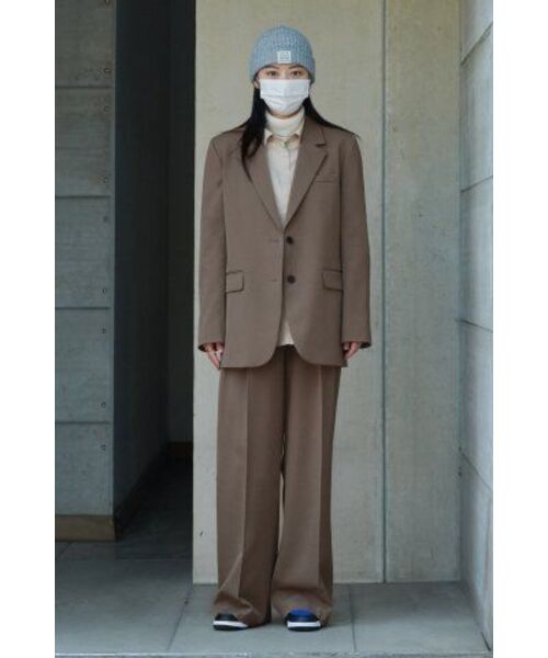 MUSINSA STANDARD WOMAN(ムシンサスタンダードウーマン)の「レディースリアルワイドベルトスラックス【ダスティベージュ】(スラックス・レディース・その他・27/28/29/24/25/30)」の3枚目の写真
