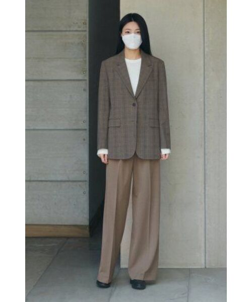 MUSINSA STANDARD WOMAN(ムシンサスタンダードウーマン)の「レディースリアルワイドベルトスラックス【ダスティベージュ】(スラックス・レディース・その他・27/28/29/24/25/30)」の5枚目の写真