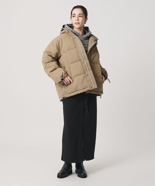 DANTON＞キルトダウン フードジャケット（ダウンジャケット/コート