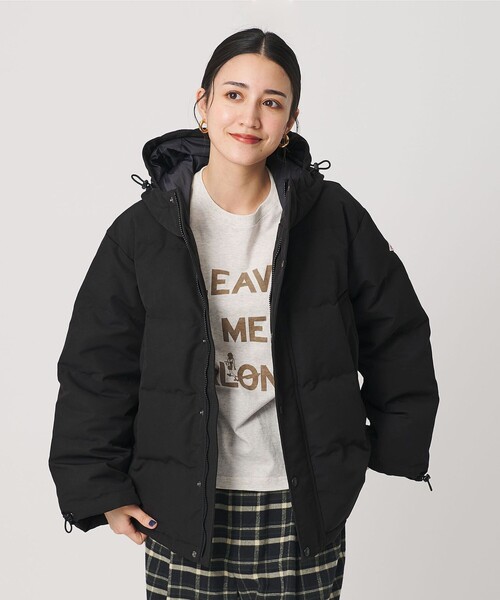 ダントン キルティング ダウン ジャケット ロゴ DANTON＞キルトダウン フードジャケット（ダウンジャケット/コート