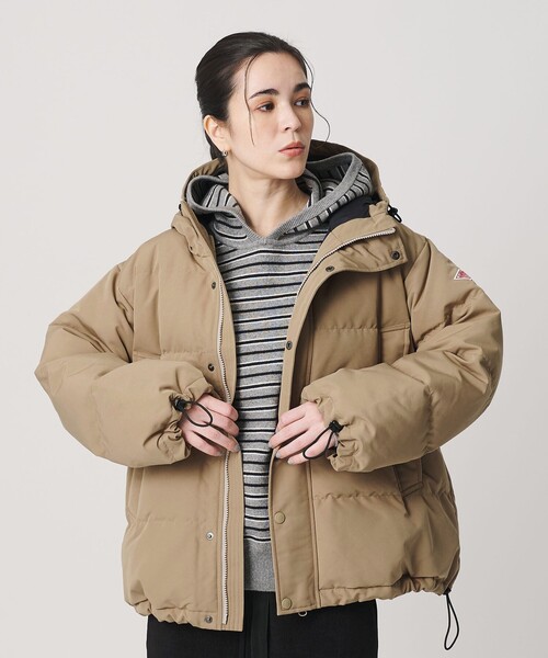 DANTON＞キルトダウン フードジャケット（ダウンジャケット/コート