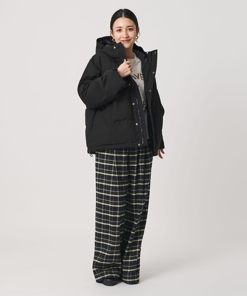 DANTON＞キルトダウン フードジャケット（ダウンジャケット/コート