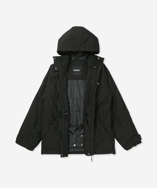 Hurley (ハーレー)の「【Hurley:ハーレー】レディーススノーウェア INSULATION DRAW CORD SNOW JKT(スポーツグッズ・レディース・オフホワイト/ブラック系その他/ベージュ/ピンク/ブラック×ホワイト/ブラック・SMALL/MEDIUM/LARGE)」の15枚目の写真