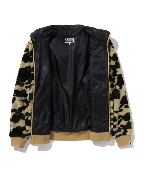 A BATHING APE（アベイシングエイプ）の「1ST CAMO 2ND SHARK BOA HOODIE JACKET（ミリタリージャケット・メンズ・イエロー/グリーン・LARGE/MEDIUM/X-LARGE/XX-LARGE/SMALL）」の8枚目の写真