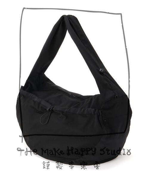 The Make Happy Studio(ザメイクハッピーストゥディオ)の「The Make Happy Studio/ザメイクハッピーストゥディオ/CROSS BODY BAG(トートバッグ・メンズ・ブラック・F)」の2枚目の写真