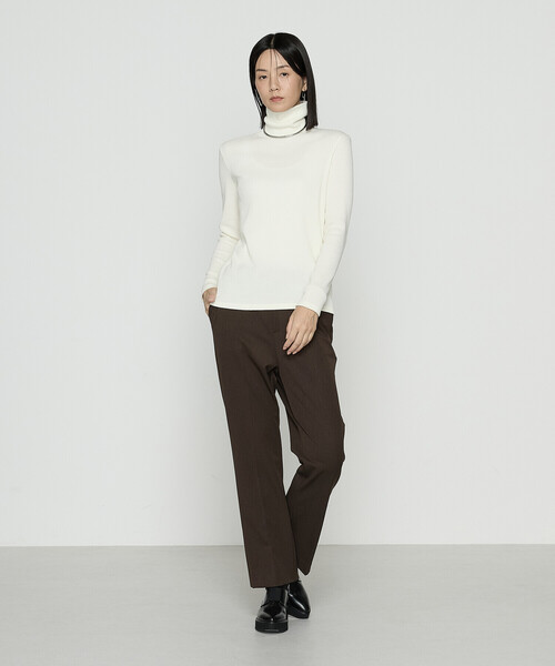 COMME CA（コムサ）の「ラグウォームリブニット タートルネックプルオーバー（Tシャツ/カットソー・レディース・レッド/ブルー系その他/ベージュ/オフホワイト/ブラック・11号/9号）」の8枚目の写真