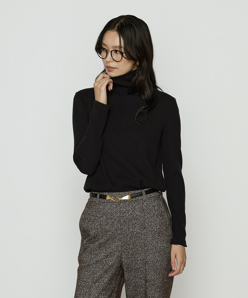 COMME CA（コムサ）の「ラグウォームリブニット タートルネックプルオーバー（Tシャツ/カットソー・レディース・レッド/ブルー系その他/ベージュ/オフホワイト/ブラック・11号/9号）」の16枚目の写真