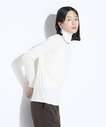 COMME CA（コムサ）の「ラグウォームリブニット タートルネックプルオーバー（Tシャツ/カットソー）」
