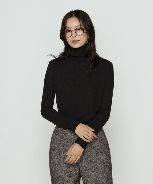 COMME CA（コムサ）の「ラグウォームリブニット タートルネックプルオーバー（Tシャツ/カットソー・レディース・レッド/ブルー系その他/ベージュ/オフホワイト/ブラック・11号/9号）」の11枚目の写真