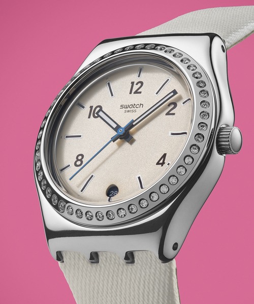 SWATCH(スウォッチ)の「GLACIAL PETALS(アナログ腕時計・レディース・ホワイト・FREE)」の5枚目の写真
