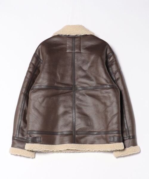 Valley Apparel（バレーアパレル）の「Valley Apparel / B-3 フェイクムートンジャケット / VA5003（ムートンコート・レディース・ブラウン/ブラック・X-LARGE/LARGE）」の6枚目の写真