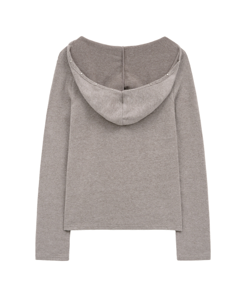 Midnight Move(ミッドナイトムーブ)の「sl cross hood (beige)(パーカー・レディース・その他・FREE)」の4枚目の写真