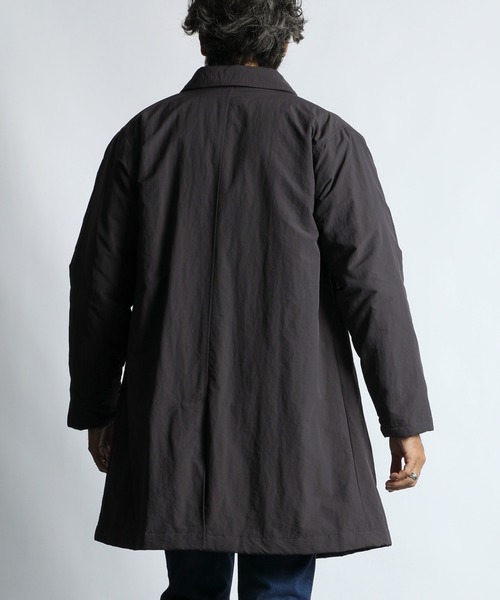 The DUFFER of ST.GEORGE（ザダファーオブセントジョージ）の「WATER-REPELLENT BAL COLLAR COAT：撥水 中綿 ステンカラーコート（ステンカラーコート・メンズ・ネイビー/チャコールグレー・X-LARGE/LARGE/MEDIUM/SMALL）」の10枚目の写真
