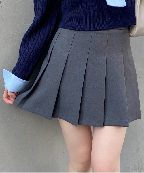 INGNI（イング）の「プリーツミニスカパン（スカート・レディース・ブラック/グレー・FREE）」の5枚目の写真