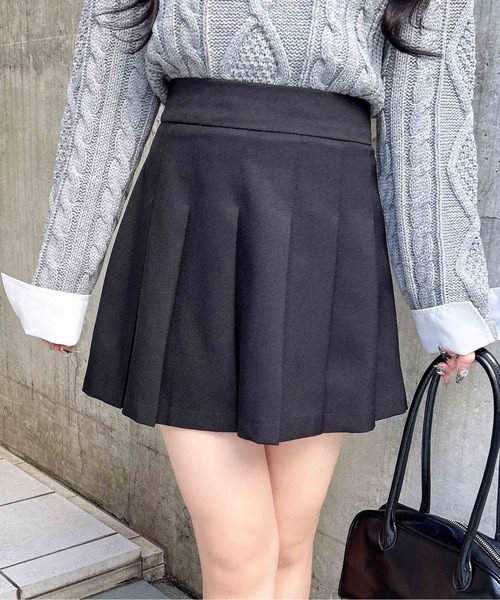 INGNI（イング）の「プリーツミニスカパン（スカート・レディース・ブラック/グレー・FREE）」の10枚目の写真