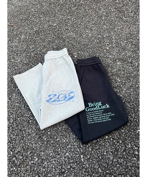 BGL(ビージーエル)の「PRINT SWEAT PANTS(スウェットパンツ・レディース・ブラック/グレー・XL/L/M/S)」の8枚目の写真