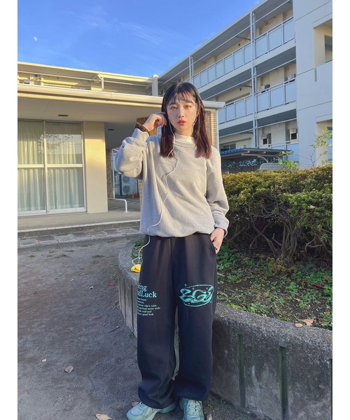 BGL(ビージーエル)の「PRINT SWEAT PANTS(スウェットパンツ・レディース・ブラック/グレー・XL/L/M/S)」の6枚目の写真