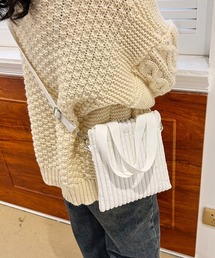 コーデュロイショルダーバッグ ミニバッグ