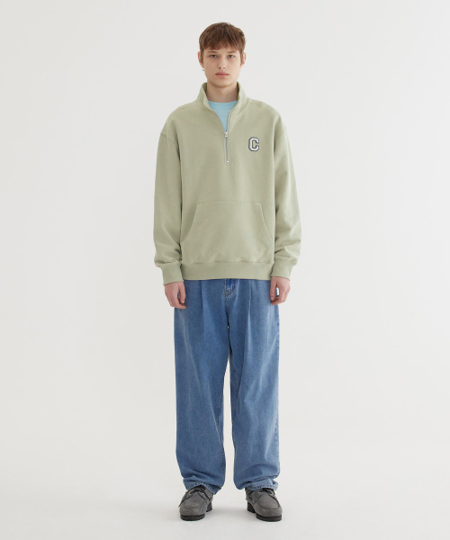 COVERNAT(カバーナット)の「Cロゴハーフジップマンツーマンライトカーキ(その他トップス・レディース・その他・X-LARGE/SMALL/MEDIUM/LARGE)」の9枚目の写真