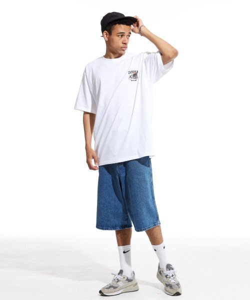 CREAM SODA LAB(クリームソーダラボ)の「LABモトキャンプ スモールロゴ 半袖Tシャツ ホワイト ブラック(Tシャツ/カットソー・メンズ・その他・LARGE/MEDIUM/X-LARGE/XX-LARGE)」の5枚目の写真