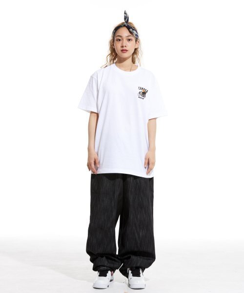 CREAM SODA LAB(クリームソーダラボ)の「LABモトキャンプ スモールロゴ 半袖Tシャツ ホワイト ブラック(Tシャツ/カットソー・メンズ・その他・LARGE/MEDIUM/X-LARGE/XX-LARGE)」の8枚目の写真