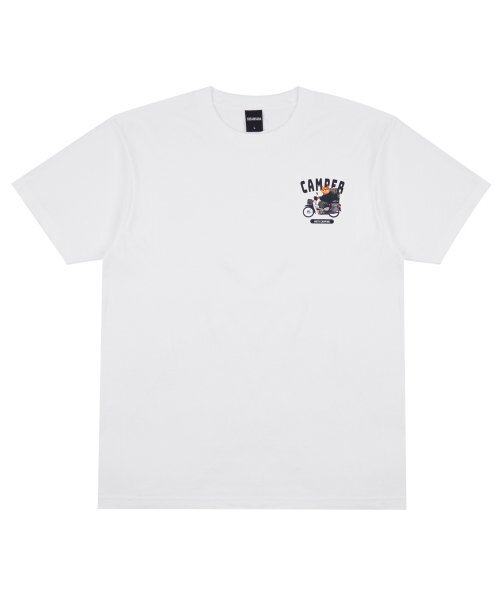 CREAM SODA LAB(クリームソーダラボ)の「LABモトキャンプ スモールロゴ 半袖Tシャツ ホワイト ブラック(Tシャツ/カットソー・メンズ・その他・LARGE/MEDIUM/X-LARGE/XX-LARGE)」の10枚目の写真