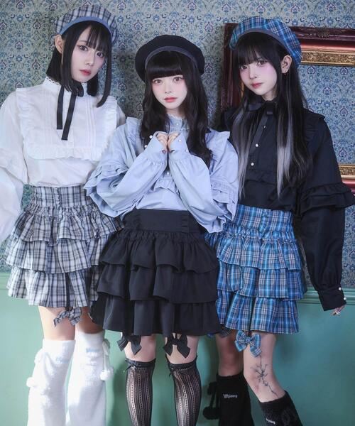 Whinny(ホワイニー)の「Whinny/ましゅまろリボン軍団(スカート・レディース・グレー系その他2/ブルー系その他2/ブラック・FREE)」の15枚目の写真