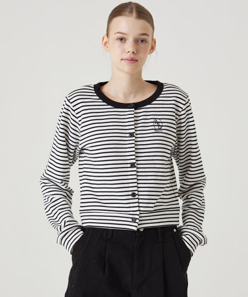 トップス VAULTROOM ROUND NECK CARDIGAN / BLACK トップス VAULTROOM ROUND NECK CARDIGAN / BLACK VAULTROOM ROUND