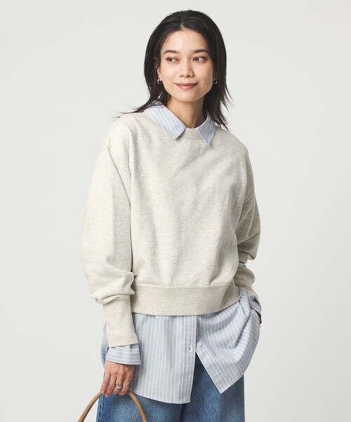 Champion(チャンピオン)の「【別注】<Champion>ロングスリーブ スウェット プルオーバー(スウェット・レディース・ナチュラル/ブラック/ライトブルー・FREE)」の12枚目の写真