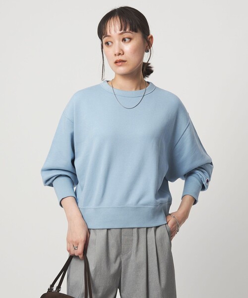 Champion(チャンピオン)の「【別注】<Champion>ロングスリーブ スウェット プルオーバー(スウェット・レディース・ナチュラル/ブラック/ライトブルー・FREE)」の17枚目の写真