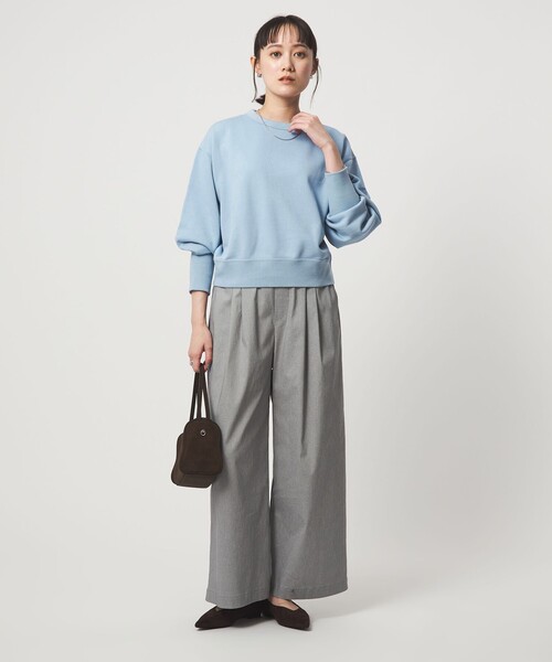 Champion(チャンピオン)の「【別注】<Champion>ロングスリーブ スウェット プルオーバー(スウェット・レディース・ナチュラル/ブラック/ライトブルー・FREE)」の20枚目の写真