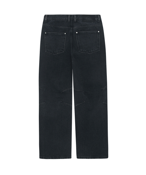 UNGIMMICK(アンジミック)の「FLOWER WORK DENIM PANTS (BLACK)(デニムパンツ・メンズ・その他・SMALL/MEDIUM)」の2枚目の写真