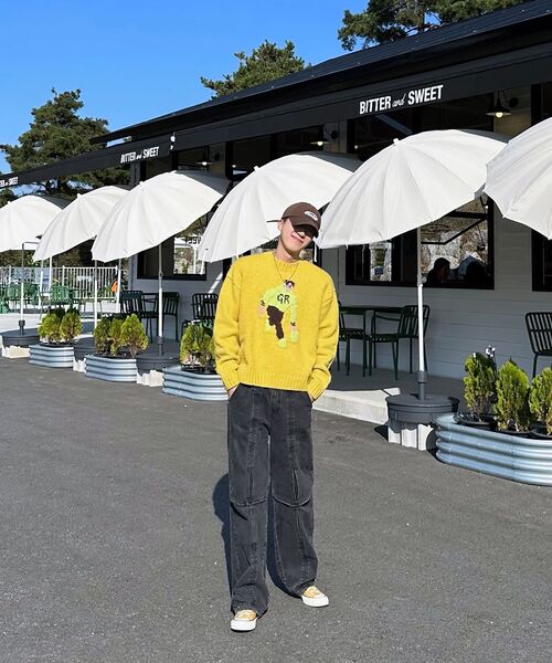 UNGIMMICK(アンジミック)の「FLOWER WORK DENIM PANTS (BLACK)(デニムパンツ・メンズ・その他・SMALL/MEDIUM)」の6枚目の写真